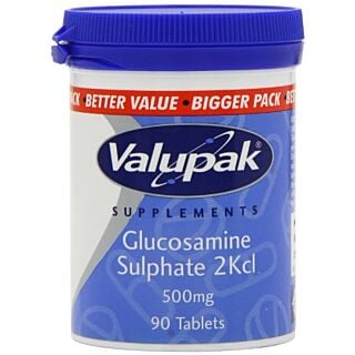 Valupak Glucosamine Sulphate 500mg – 90 Tablets