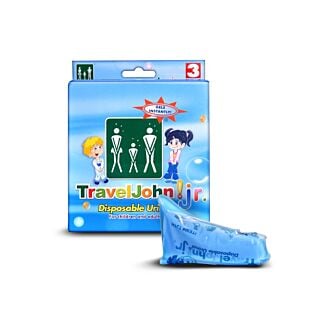 TravelJohn Junior Disposable Urinal - 3 Pack