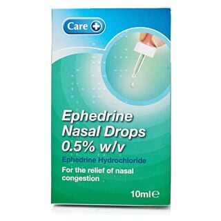 Care Ephedrine Nasal Drops 0.5% - 10ml
