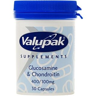 Valupak Supplements Glucosamine & Chondroitin 400/100mg - 30 Capsules