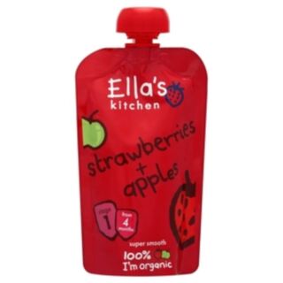 Ella's Kitchen Strawberries Plus Apples 4month+ 120G pack of 7
