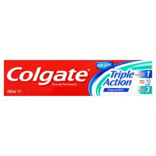 Colgate Triple Action Fluoride Toothpaste Original Mint – 100ml