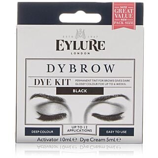 Eylure London Dybrow- Eyebrow Dye Kit - BLACK 