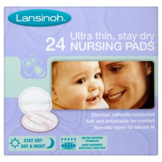 Lansinoh Ultra Thin Stay Dry 24 Nursing Pads