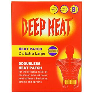 Deep Heat Extra Large Heat Patches - 2 Pack