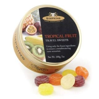 Simpkins Travel Sweets Tropical Fruit Drops - 200g