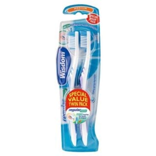 Wisdom Regular Fresh Toothbrush - Medium 2 Pack