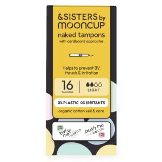 &Sisters By Mooncup Organic Cotton Eco-Applicator Tampons Light - 16 Tampons