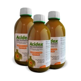 Acidex Original Sugar Free Oral Suspension Peppermint - 500ml - 3 Pack