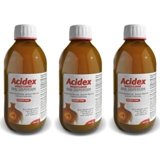 Acidex Original Sugar Free Oral Suspension Aniseed - 500ml - 3 Pack