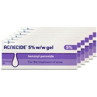 Acnecide 5% Gel Benzoyl Peroxide - 60g - 6 Pack