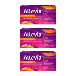 Allevia Fexofenadine 120mg - 15 Tablets x 3 Pack 