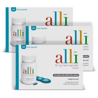 Alli Weight Loss Capsules 60mg - 84 Capsules - 3 Pack