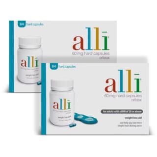 Alli Weight Loss Capsules 60mg - 84 Capsules - 2 Pack