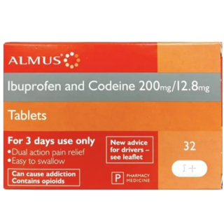 Ibuprofen and Codeine 200mg/12.8mg - 32 Tablets