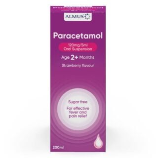 Almus Paracetamol 120mg/5ml Sugar Free - 200ml Oral Suspension
