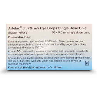 Artelac Single Dose Units 0.32% 0.5ml – 30 Pack