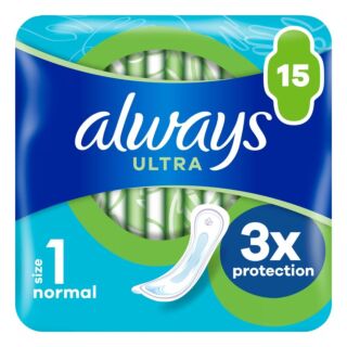Always Ultra Sanitary Towels Normal Size 1 - 15 Pads