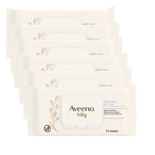 Aveeno Baby Daily Care Wipes - 6 pack (432 wipes)