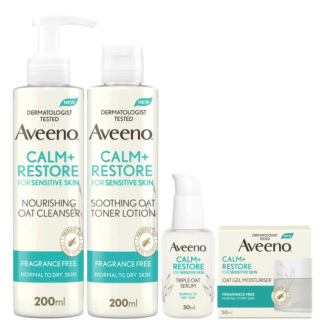 Aveeno Calm & Restore 4-Step Face Bundle