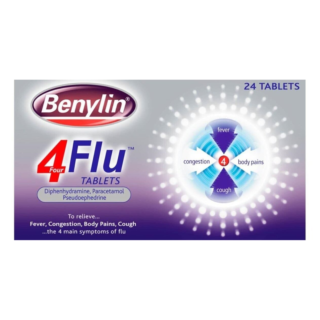 Benylin 4 Flu – 24 Tablets