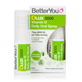 BetterYou DLUX3000 Vitamin D Oral Spray 3000IU (75mcg) - 15ml
