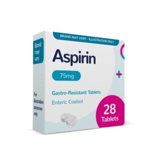 Aspirin Tablets 75mg Enteric Coated 28 Tablets (Brand May Vary)