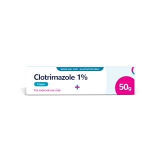 Clotrimazole Cream 1% - 50g (Brand May Vary)