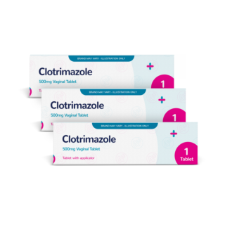 Clotrimazole Pessary 500mg with Applicator (Brand May Vary) x 3