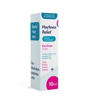 Hayfever Relief Allergy Eye Drops 2% w/v - 10ml (Brand May Vary)