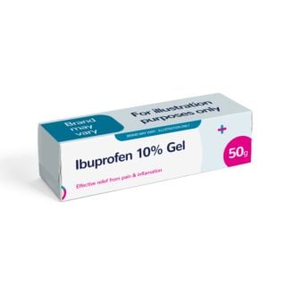 Ibuprofen 10% Gel - 50g (Brand May Vary)