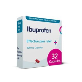 Ibuprofen 200mg - 32 Capsules (Brand May Vary)