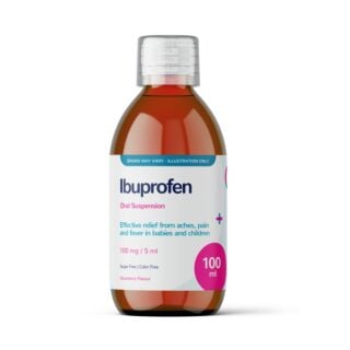 Ibuprofen Suspension 100mg/5ml 100ml (Brand May Vary)