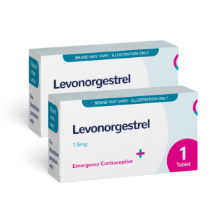 Levonorgestrel 1500mcg Emergency Contraceptive Pill "Morning After" - 2 Tablets  (Brand May Vary)