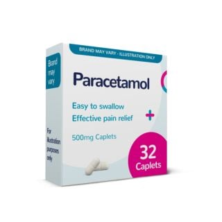 Paracetamol - 32 x 500mg Caplets (Brand May Vary)