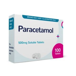 Paracetamol Soluble Tablets - 100 x 500mg (Brand May Vary)