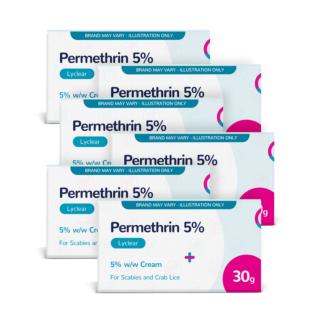 Permethrin (Lyclear) 5% Cream - 30g x 6