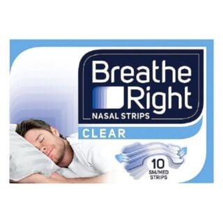 Breathe Right Nasal Strips Clear - 10 Small/Medium Strips