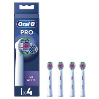 Oral-B 3D White Refill Toothbrush Head - Pack of 4