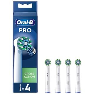 Oral-B Cross Action Refill Toothbrush Head - Pack of 4