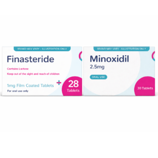 Hair Loss Bundle (Oral Minoxidil 2.5mg Tablets & Finasteride 1mg Tablet)