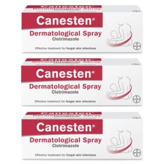 Canesten 1% Clotrimazole Dermatological Spray - 40ml x 3