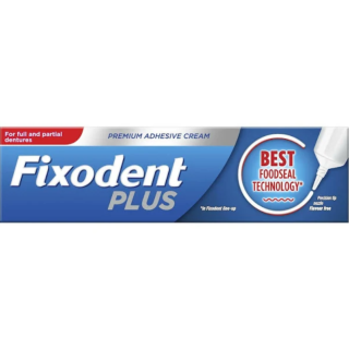 Fixodent Plus Premium Denture Adhesive Cream - 40 g