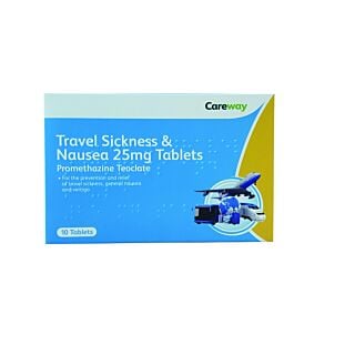 Travel Sickness & Nausea 25mg - 10 Tablets