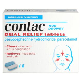 Contac Cold & Flu Dual Relief - 18 Tablets