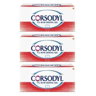 Corsodyl Dental Gel - 50g - 3 Pack