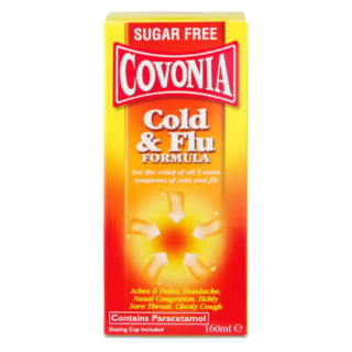 Covonia Cold & Flu Sugar Free Formula - 160ml