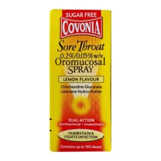 Covonia Sore Throat Oromucosal Spray Lemon - 30ml
