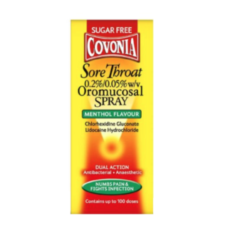 Covonia Menthol Throat Spray – 30ml