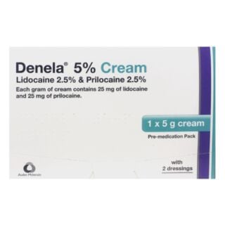 Denela Cream 5% With 2 Dressings - 5g	